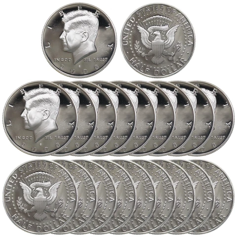 2008 D Kennedy Half Dollars thumbnail