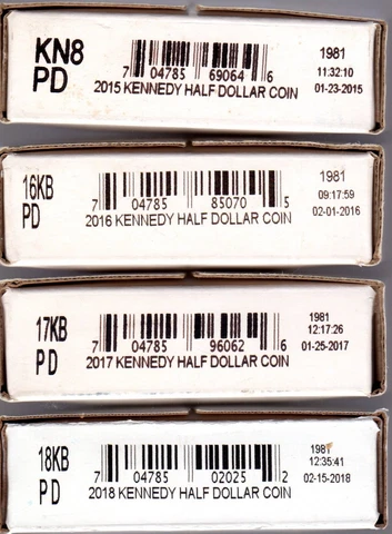 2018 P Kennedy Half Dollars thumbnail