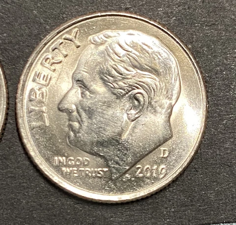 2019 S Roosevelt Dimes thumbnail