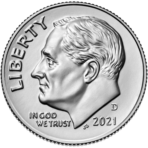 2021 P Roosevelt Dimes thumbnail