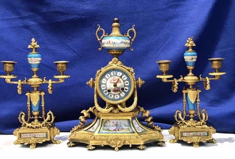 Antique 8-Day Desk Clocks thumbnail