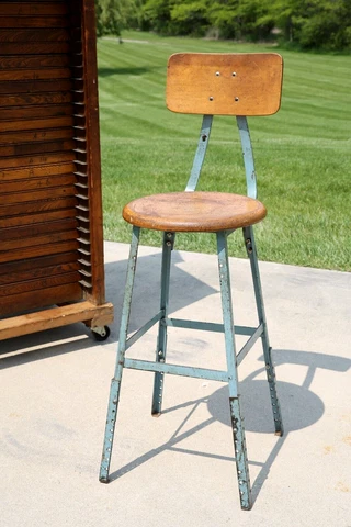 Antique Adjustable Bar Stools thumbnail