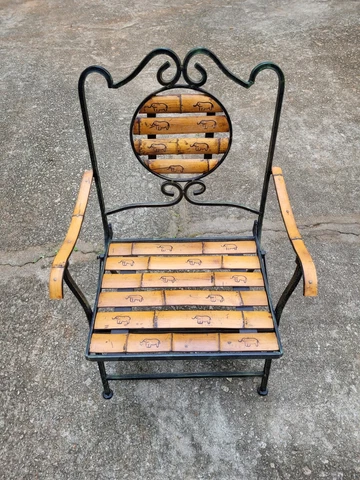 Antique Art Deco Folding Chairs thumbnail