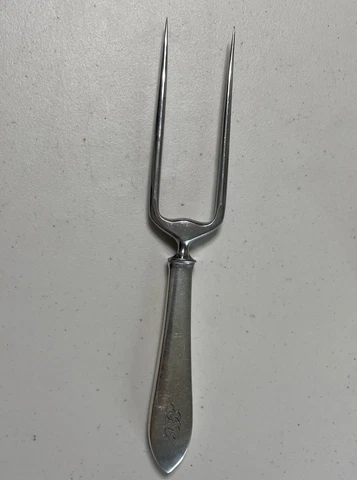 Antique Art Deco Silver Serving Forks