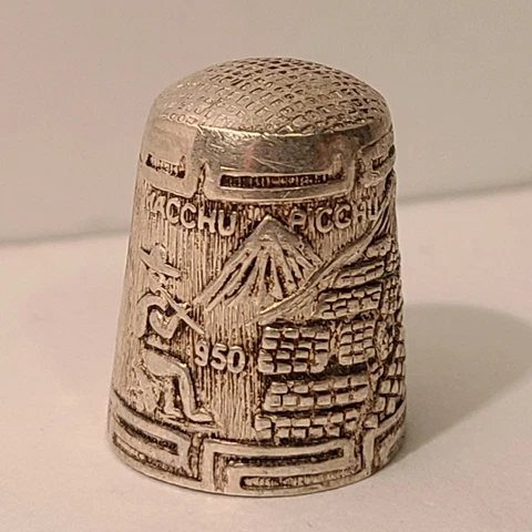 Antique Art Deco Silver Thimbles thumbnail