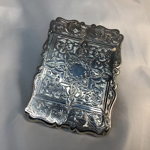 Antique Art Nouveau Silver Card Cases thumbnail