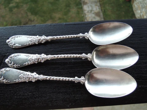 Antique Art Nouveau Silver Souvenir Spoons thumbnail