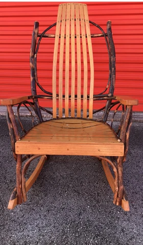 Antique Bamboo Rocking Chairs thumbnail