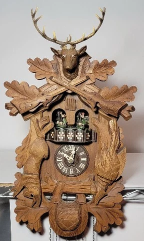 Antique Battery Operated Cuckoo Clocks thumbnail