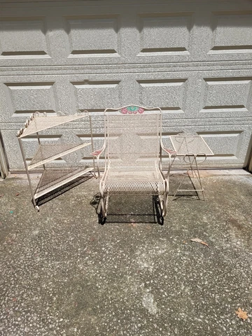 Antique Beige Rocking Chairs thumbnail