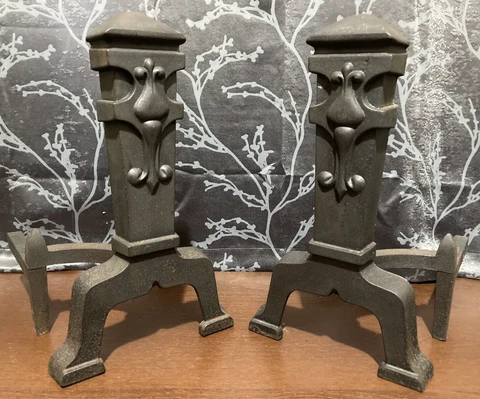 Antique Black Andirons thumbnail