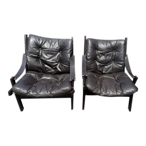 Antique Black Armchairs thumbnail