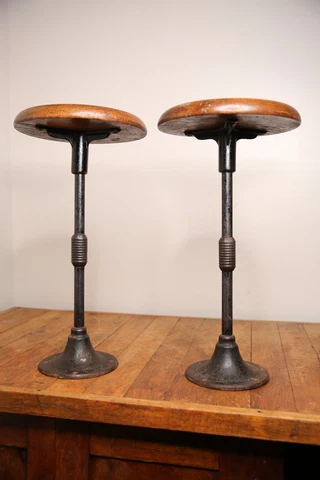 Antique Black Bar Stools thumbnail