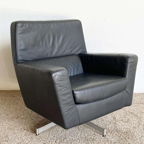 Antique Black Lounge Chairs thumbnail