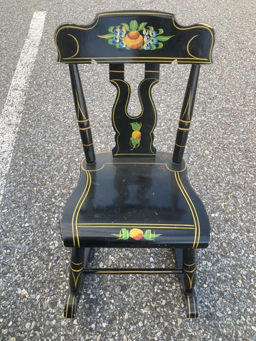 Antique Black Rocking Chairs thumbnail