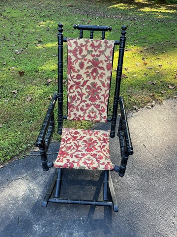 Antique Black Rocking Chairs thumbnail