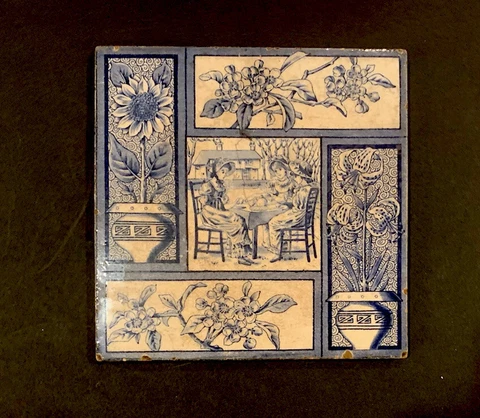 Antique Blue Art Tiles thumbnail