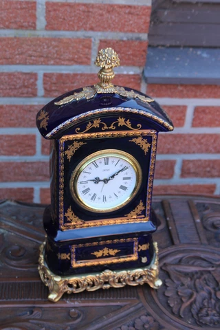 Antique Blue Desk Clocks thumbnail