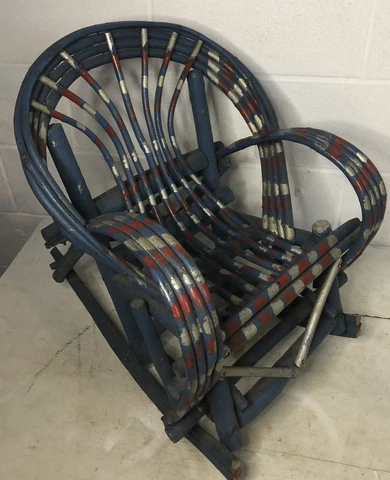 Antique Blue Rocking Chairs thumbnail