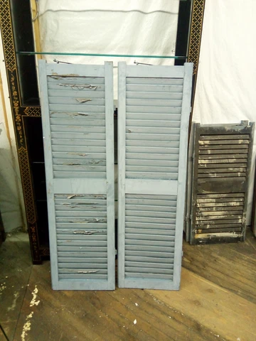 Antique Blue Shutter Locks thumbnail