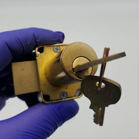 Antique Brass Cabinet Locks thumbnail