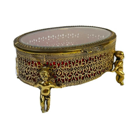 Antique Brass Curio Cabinets thumbnail