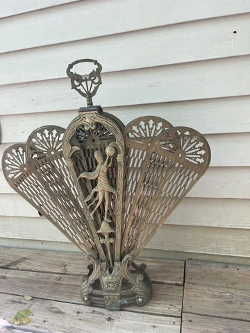 Antique Brass Fireplace Covers thumbnail