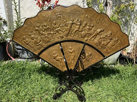 Antique Brass Fireplace Covers thumbnail