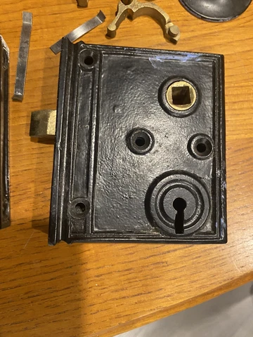 Antique Brass Rim Locks thumbnail