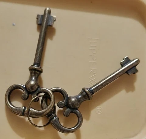Antique Brass Skeleton Keys thumbnail