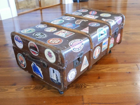 Antique Brass Steamer Trunks thumbnail