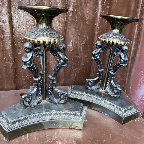 Antique Brass Table Legs thumbnail