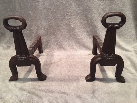Antique Brown Andirons thumbnail