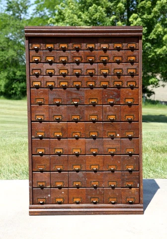 Antique Brown Apothecary Cabinets thumbnail