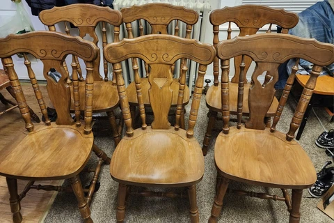 Antique Brown Chair Sets thumbnail