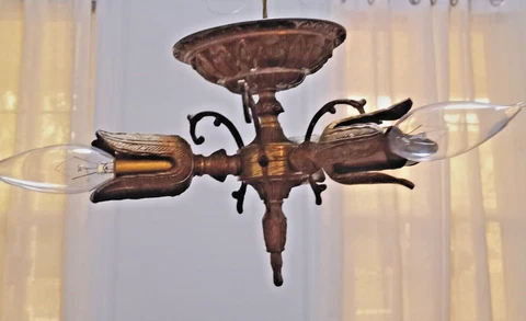 Antique Brown Flush Mounts thumbnail