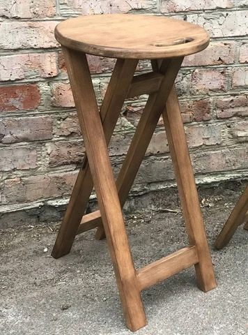 Antique Brown Folding Stools thumbnail