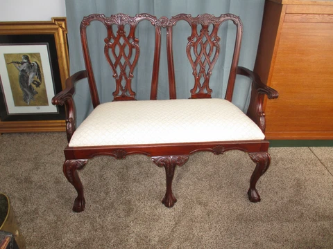 Antique Brown Loveseats thumbnail
