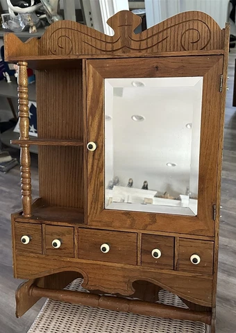 Antique Brown Medicine Cabinets thumbnail