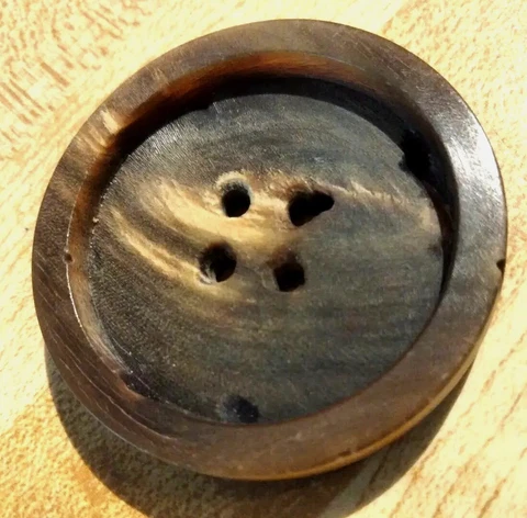 Antique Brown Sewing 4-Hole Flat Buttons thumbnail