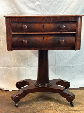 Antique Brown Sewing Tables thumbnail