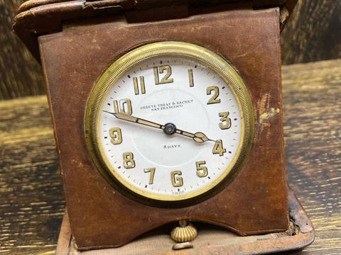 Antique Brown Travel Clocks thumbnail