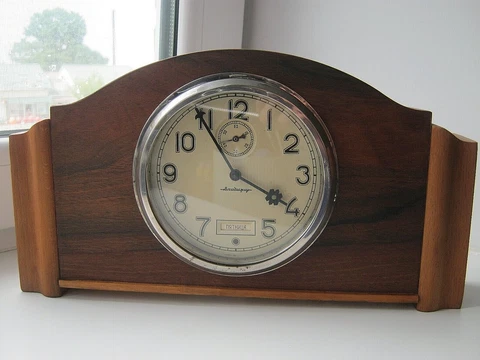 Antique Calendar Desk Clocks thumbnail