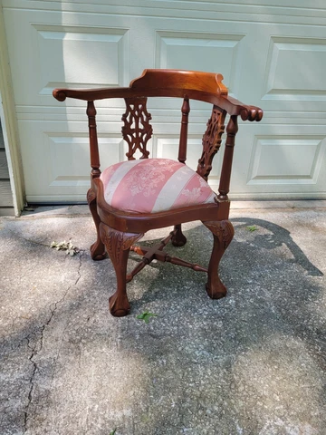 Antique Carvings Corner Chairs thumbnail