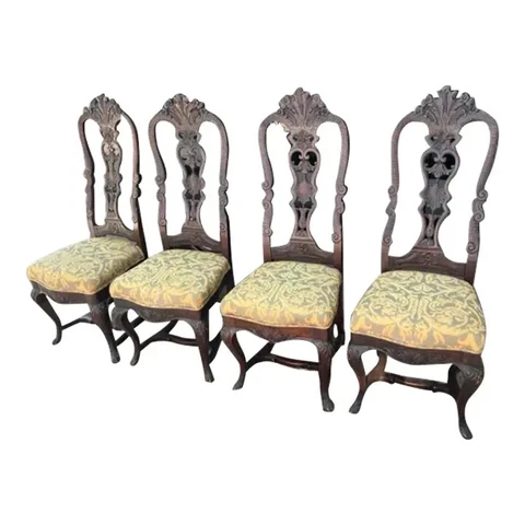 Antique Carvings Dining Chairs thumbnail