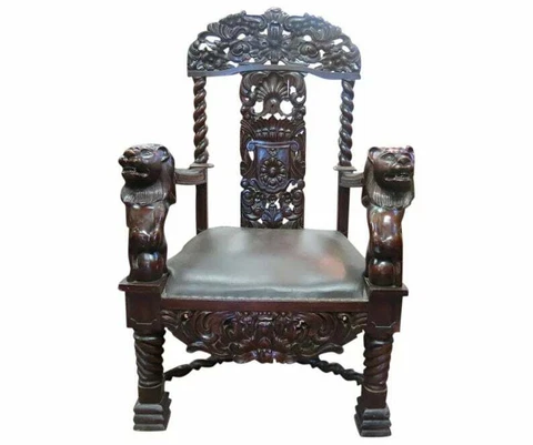 Antique Carvings Throne Chairs thumbnail