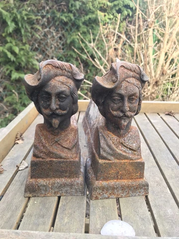 Antique Cast Iron Andirons thumbnail