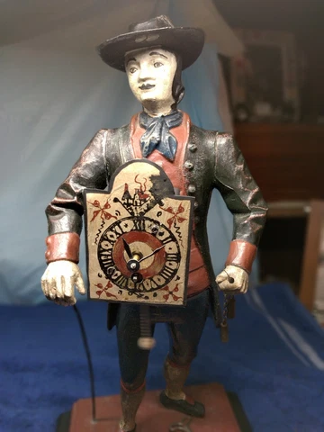 Antique Cast Iron Desk Clocks thumbnail