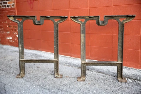 Antique Cast Iron Table Legs thumbnail