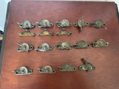 Antique Cast Iron Window Sash Locks thumbnail